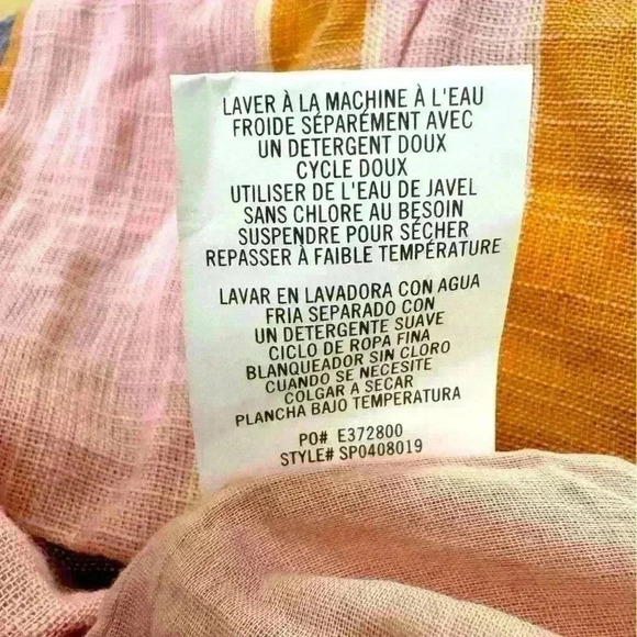 O'Neill Tatum Blush Pink Striped Tie Front Romper Lulus Pockets Size XS - Picture 8 of 11